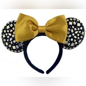 Disney WDW 50th Anniversary Ears Jeweled Minnie Mouse Headband Rhinestone NEW